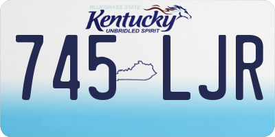 KY license plate 745LJR