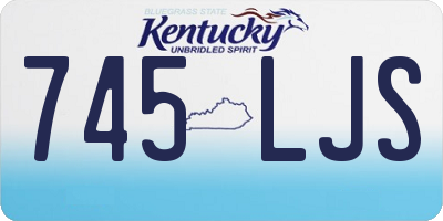 KY license plate 745LJS