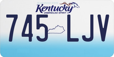 KY license plate 745LJV