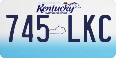KY license plate 745LKC