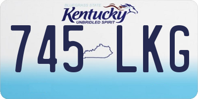 KY license plate 745LKG
