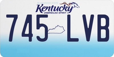 KY license plate 745LVB