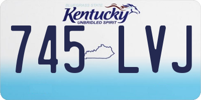 KY license plate 745LVJ
