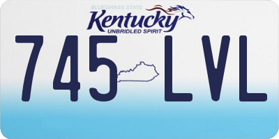 KY license plate 745LVL