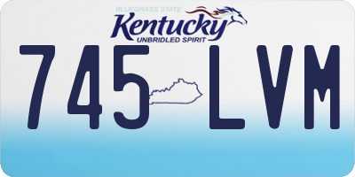 KY license plate 745LVM