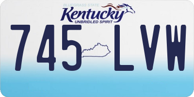 KY license plate 745LVW