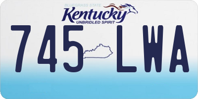 KY license plate 745LWA