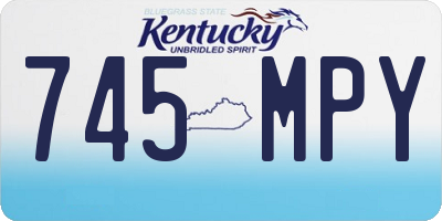 KY license plate 745MPY