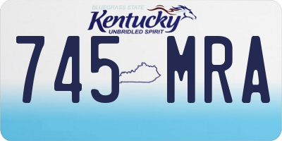 KY license plate 745MRA