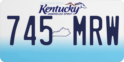 KY license plate 745MRW