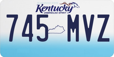 KY license plate 745MVZ