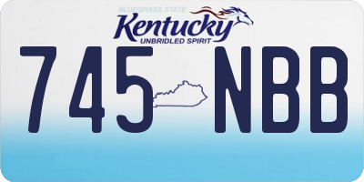 KY license plate 745NBB