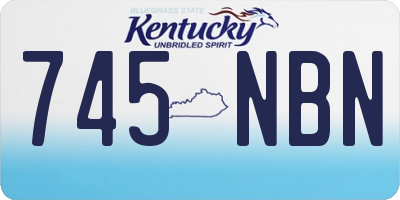 KY license plate 745NBN