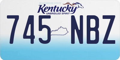 KY license plate 745NBZ