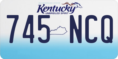 KY license plate 745NCQ