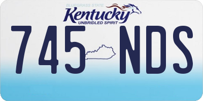 KY license plate 745NDS
