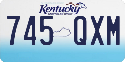KY license plate 745QXM
