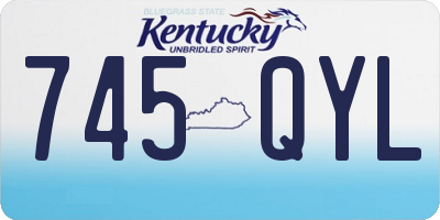 KY license plate 745QYL