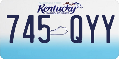 KY license plate 745QYY