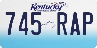 KY license plate 745RAP