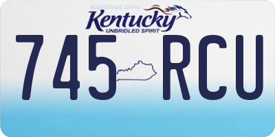 KY license plate 745RCU