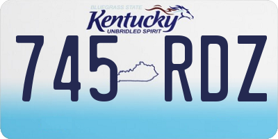 KY license plate 745RDZ