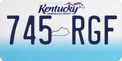 KY license plate 745RGF
