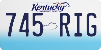 KY license plate 745RIG