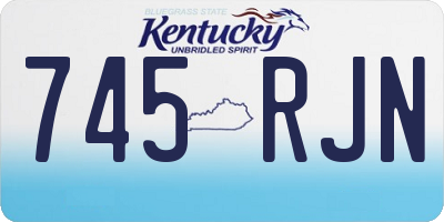 KY license plate 745RJN