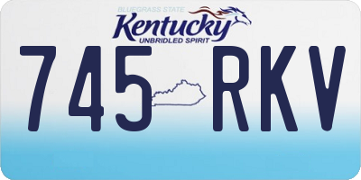 KY license plate 745RKV