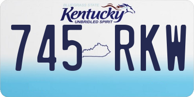 KY license plate 745RKW