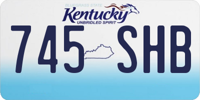 KY license plate 745SHB