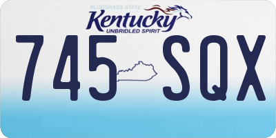 KY license plate 745SQX