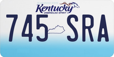 KY license plate 745SRA