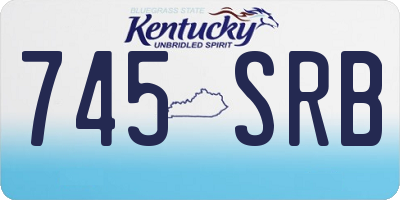 KY license plate 745SRB