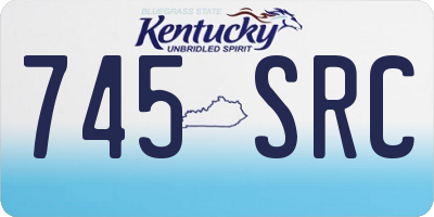 KY license plate 745SRC