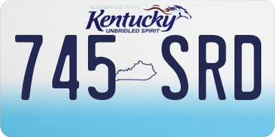 KY license plate 745SRD