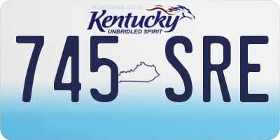 KY license plate 745SRE