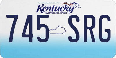 KY license plate 745SRG