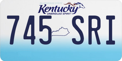 KY license plate 745SRI