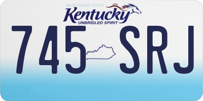 KY license plate 745SRJ