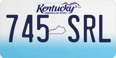 KY license plate 745SRL