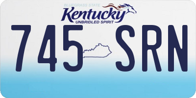 KY license plate 745SRN