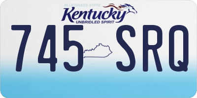 KY license plate 745SRQ