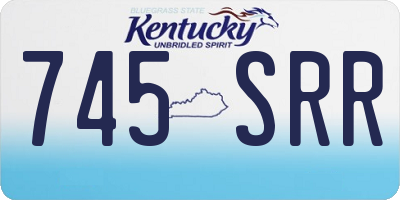 KY license plate 745SRR