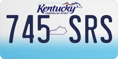 KY license plate 745SRS