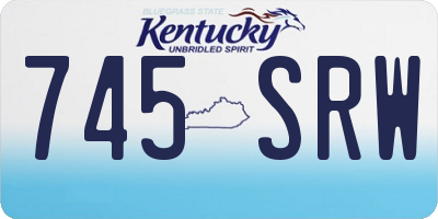 KY license plate 745SRW
