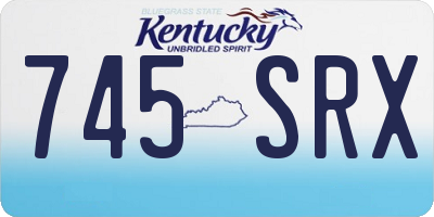 KY license plate 745SRX