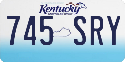 KY license plate 745SRY