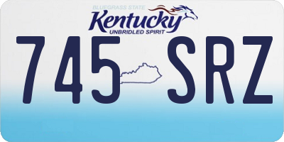 KY license plate 745SRZ